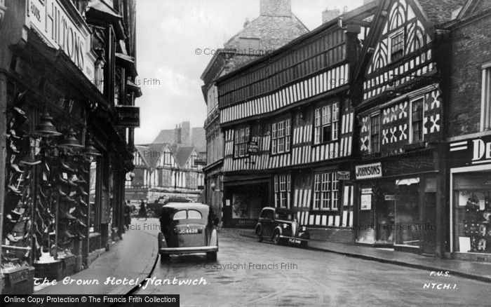 Photo of Nantwich, The Crown Hotel c.1955