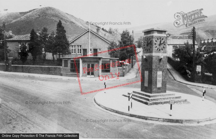 Photo of Nantymoel, Memorial Hall And Clock c.1960