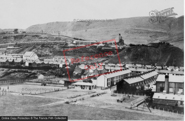 Photo of Nantymoel, View Showing Recreation Ground c.1955