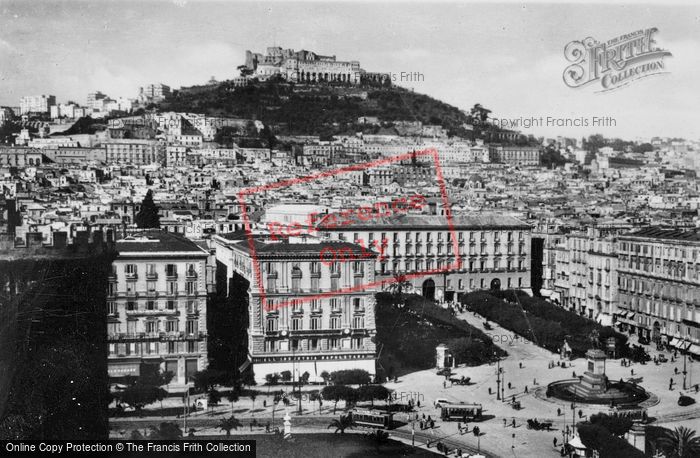 Photo of Naples, Piazza Del Municipio And Castel Sant'elmo c.1920 