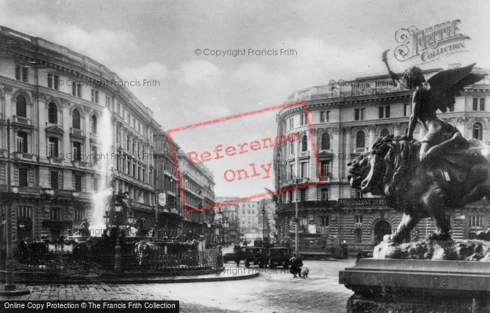 Photo of Naples, Piazza Giovanni And Neptune Fountain c.1920