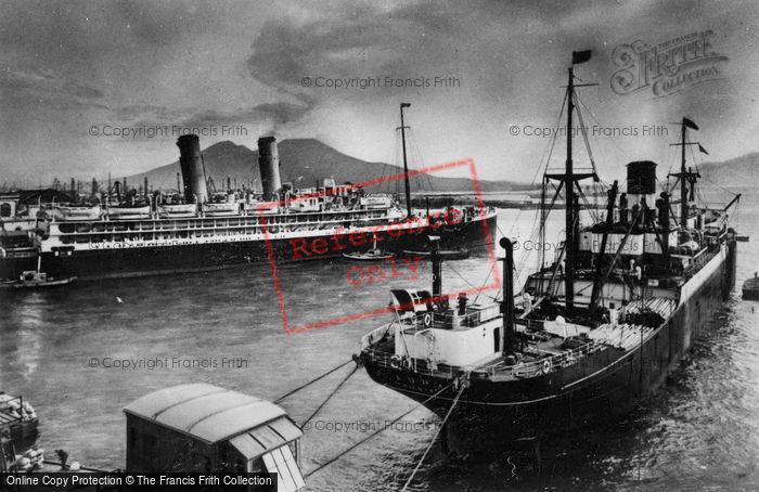 Photo of Naples, Ships In The Port c.1920