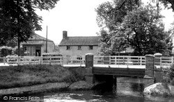 The Bridge And River Nar c.1955, Narborough