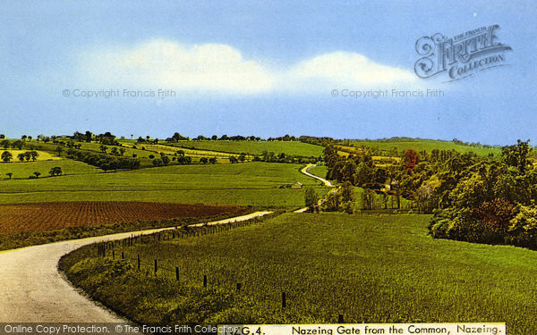 Photo of Nazeing, Gate From The Common c.1955