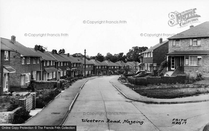 Photo of Nazeing, Western Road c.1960