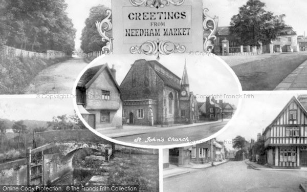 Photo of Needham Market, Composite c.1920