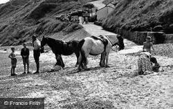 Ponies On The Beach c.1955, Nefyn