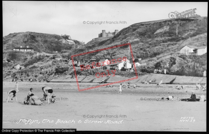 Photo of Nefyn, The Beach And Screw Road c.1955