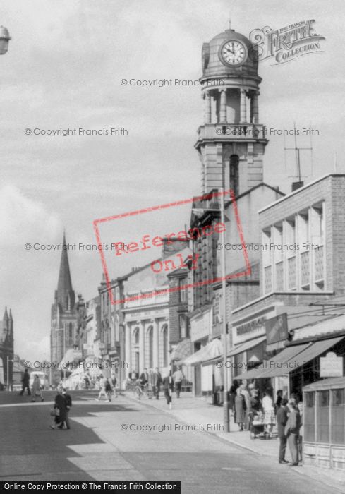 Photo of Nelson, Leeds Road, Clock Tower 1961