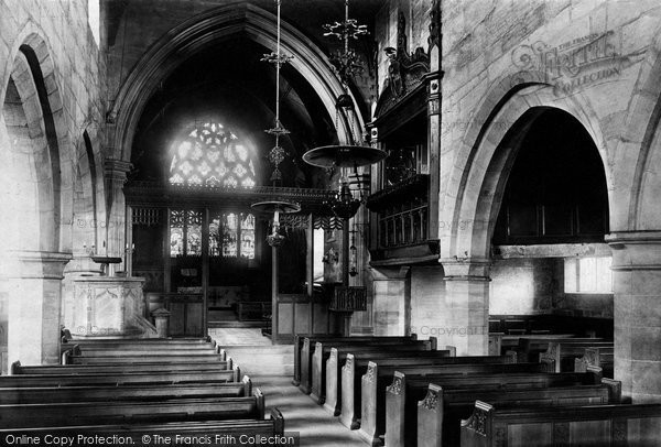 Photo of Nether Alderley, Church Interior 1896