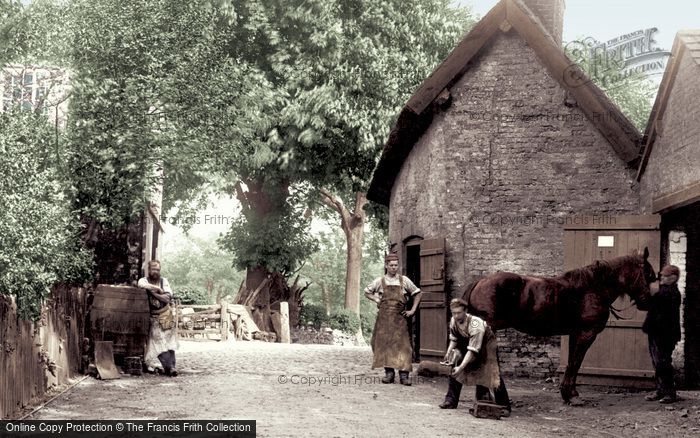 Photo of Nether Alderley, The Village Smithy, Bradford Lane 1896