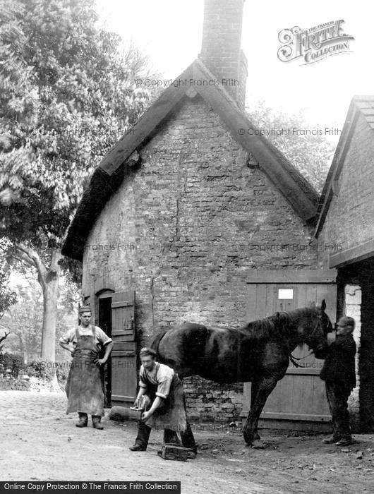 Photo of Nether Alderley, The Village Smithy, Bradford Lane 1896