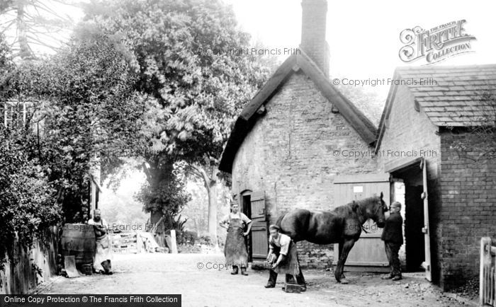 Photo of Nether Alderley, Village Smithy, Bradford Lane 1896