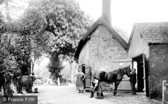 Nether Alderley, Village Smithy, Bradford Lane 1896