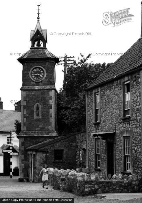 Photo of Nether Stowey, Clock Tower c.1955