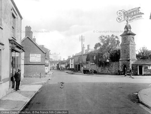 Photo of Nether Stowey, Post Office And Clock Tower 1929