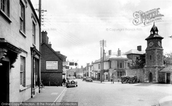 Photo of Nether Stowey, Post Office And The Cross 1935