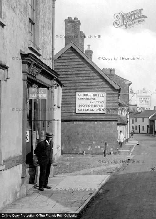 Photo of Nether Stowey, Post Office And The George Hotel 1929