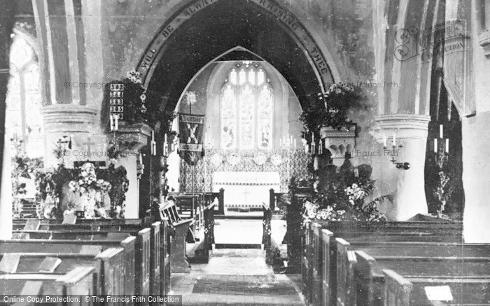 Photo of Nether Wallop, Church Interior c.1950