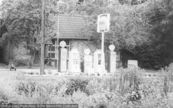 Photo of Nether Wallop, Heathman Street, Petrol Pumps c.1965