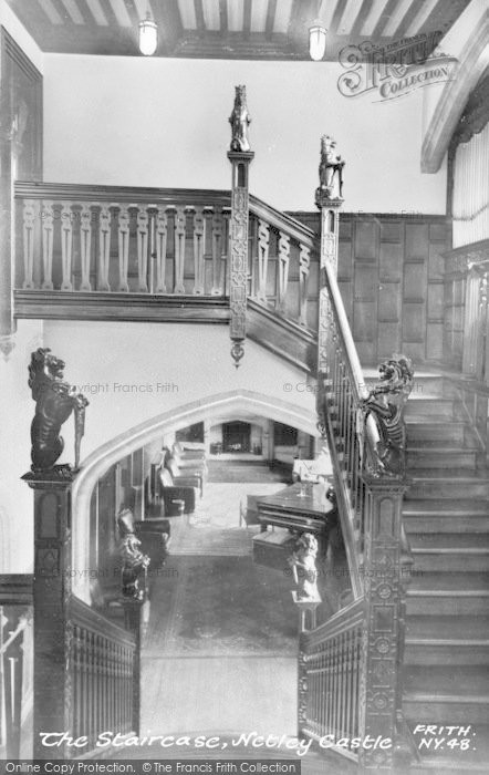 Photo of Netley, Castle, The Staircase c.1960