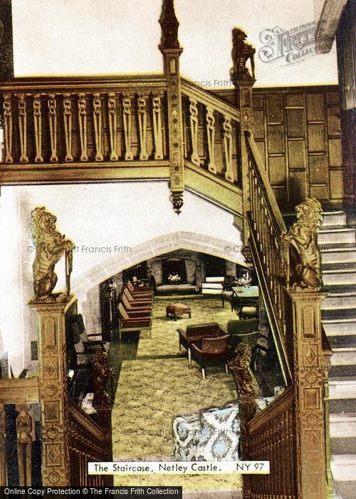 Photo of Netley, Castle, The Staircase c.1965