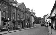 Nettlebed, the Bull Hotel and High Street c1955