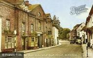 The Bull Hotel And High Street c.1955, Nettlebed