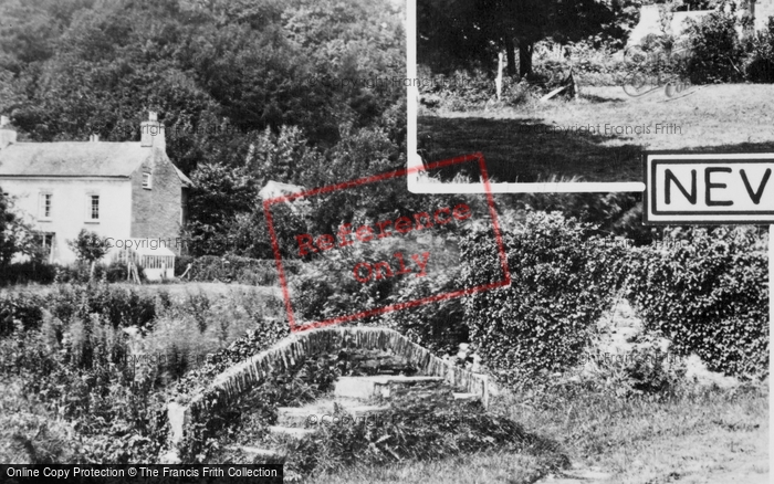 Photo of Nevern, Old Mounting Steps c.1955