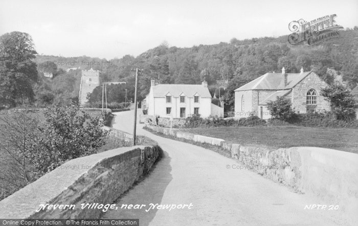 Photo of Nevern, The Village c.1950