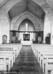 Parish Church Interior c.1960, New Addington