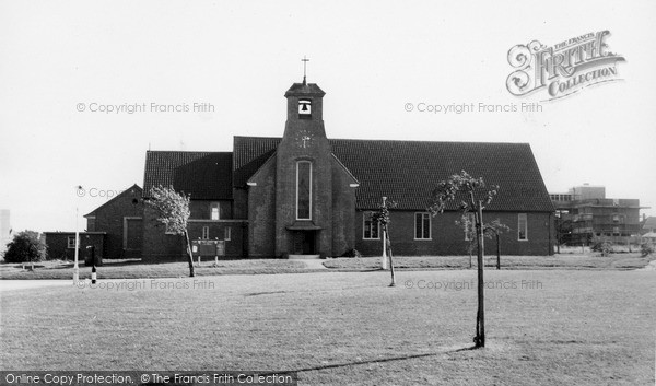 Photo of New Addington, St Edward's Church c.1965