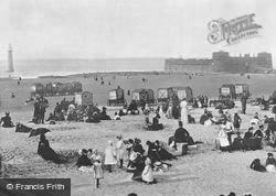 Beach, Fort And Lighthouse c.1895, New Brighton