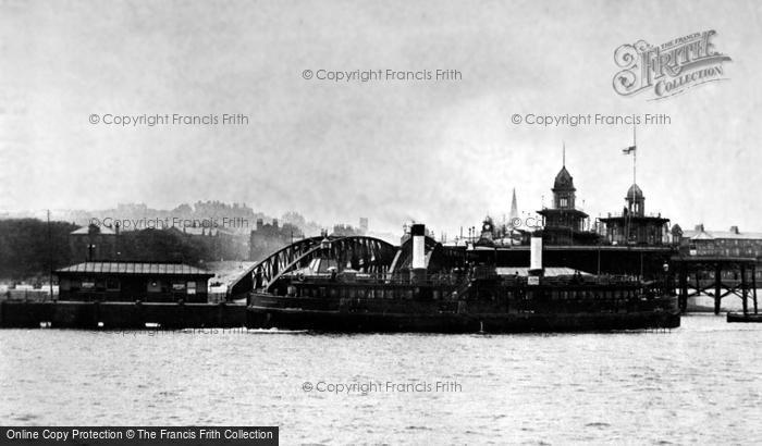 Photo of New Brighton, New Brighton Ferry And Pier 1890