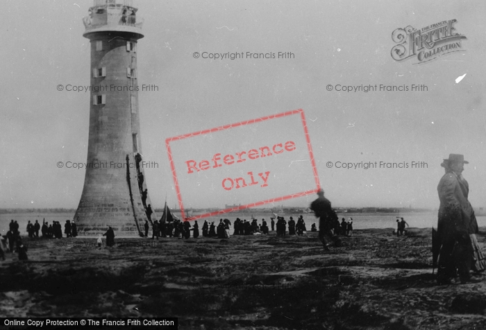Photo of New Brighton, Sands And Lighthouse 1887