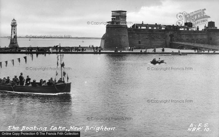 Photo of New Brighton, The Boating Lake c.1955