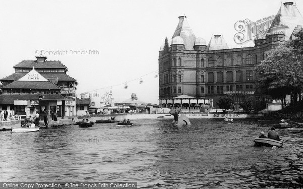Photo of New Brighton, The Boating Pool And Tower Buildings c.1960