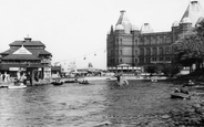 The Boating Pool And Tower Buildings c.1960, New Brighton
