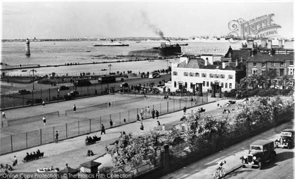 Photo of New Brighton, The Park, Battery And Lighthouse c.1955