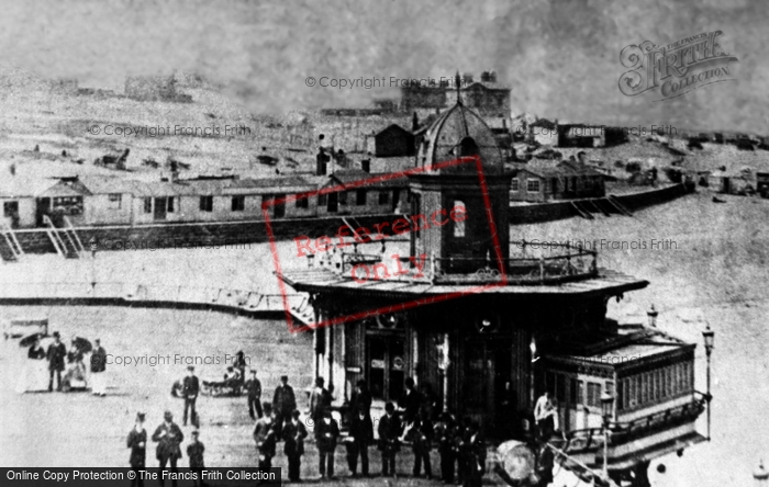 Photo of New Brighton, The Pier Band c.1870