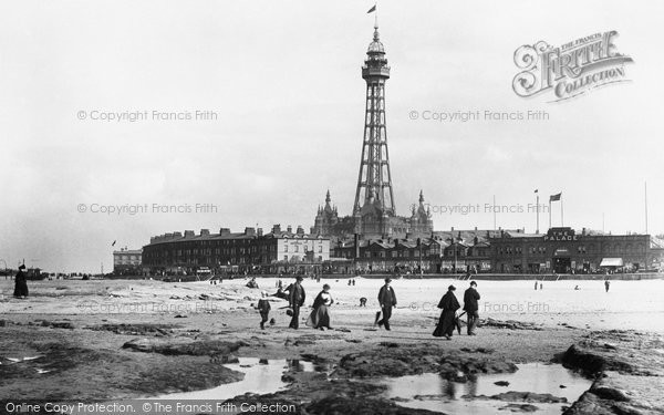 Photo of New Brighton, Tower And Sands 1900