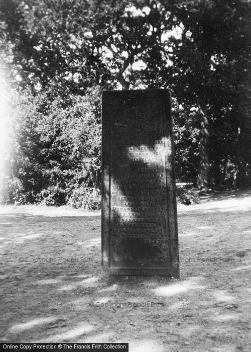 Photo of New Forest, The Rufus Stone c.1930