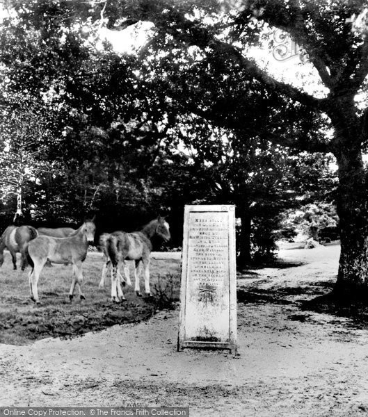 Photo of New Forest, The Rufus Stone c.1955