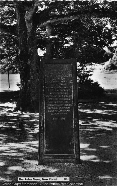 Photo of New Forest, The Rufus Stone c.1955