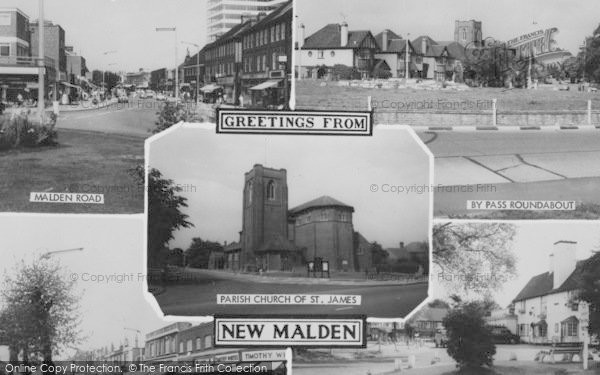 Photo of New Malden, Composite c.1960