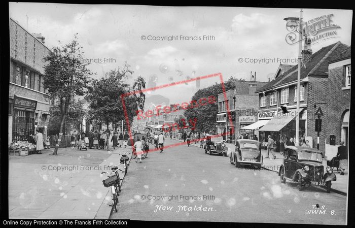 Photo of New Malden, Malden Road c.1955