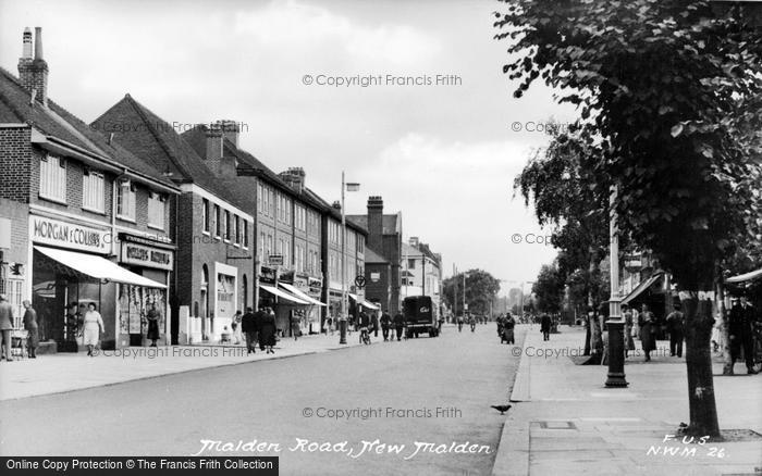 Photo of New Malden, Malden Road c.1955
