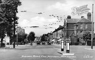 Malden Road, The Fountain c.1955, New Malden