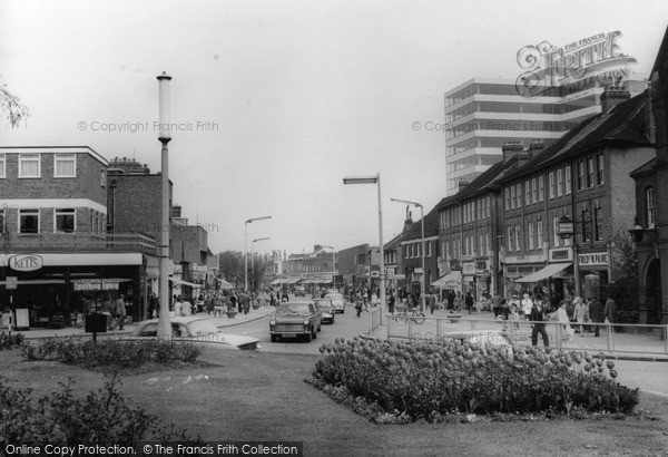 Photo of New Malden, Roundabout And High Street c.1965
