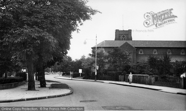 Photo of New Malden, St James Church c.1955